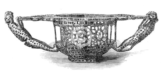 The Loan Collection, South Kensington Museum: bowl...with tiger handles, (Dacian, 5th century), 1868 Creator: Unknown.