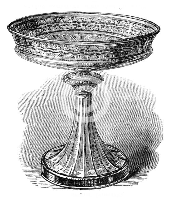 The Loan Collection, South Kensington Museum: glass centre-dish (Austrian), 1868. Creator: Unknown.