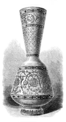 The Loan Collection, South Kensington Museum: opaque enamelled glass vase (Russian), 1868. Creator: Unknown
