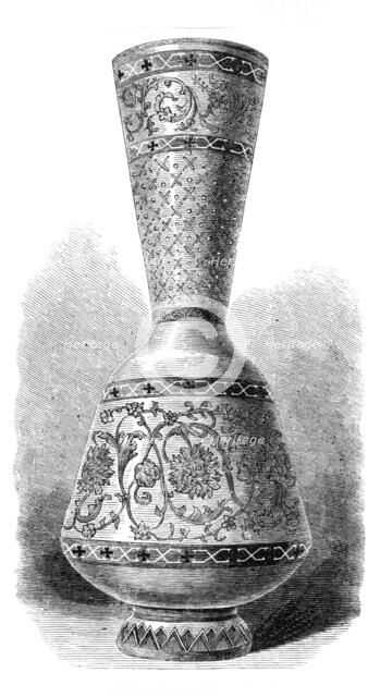 The Loan Collection, South Kensington Museum: opaque enamelled glass vase (Russian), 1868. Creator: Unknown.