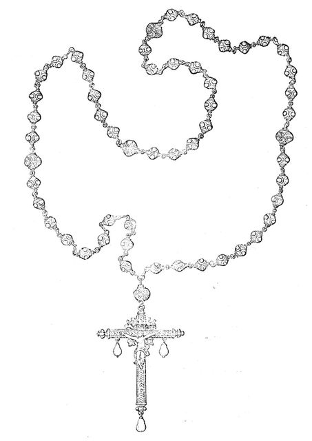 The Loan Collection, South-Kensington: Gold rosary worn by Mary Queen of Scots..., 1862. Creator: Unknown.