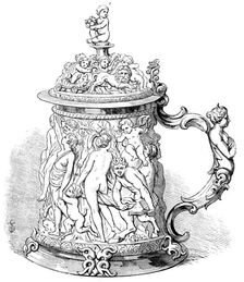 The Loan Collection, South-Kensington: Ivory tankard, 1862. Creator: Unknown