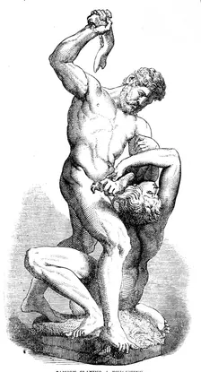 The Loan Collection, South-Kensington: Samson slaying a Philistine, 1862. Creator: Unknown