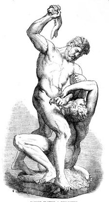 The Loan Collection, South-Kensington: Samson slaying a Philistine, 1862. Creator: Unknown