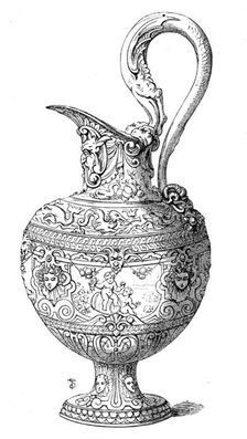 The Loan Collection, South-Kensington: Silver-gilt ewer, 1862. Creator: Unknown