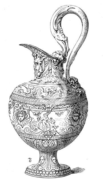 The Loan Collection, South-Kensington: Silver-gilt ewer, 1862. Creator: Unknown.