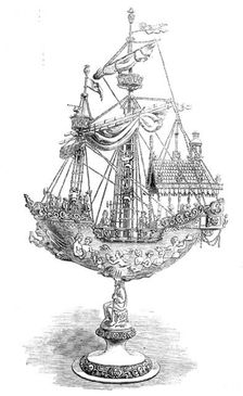 The Loan Collection, South-Kensington: Silver parcel-gilt nef, 1862. Creator: Unknown