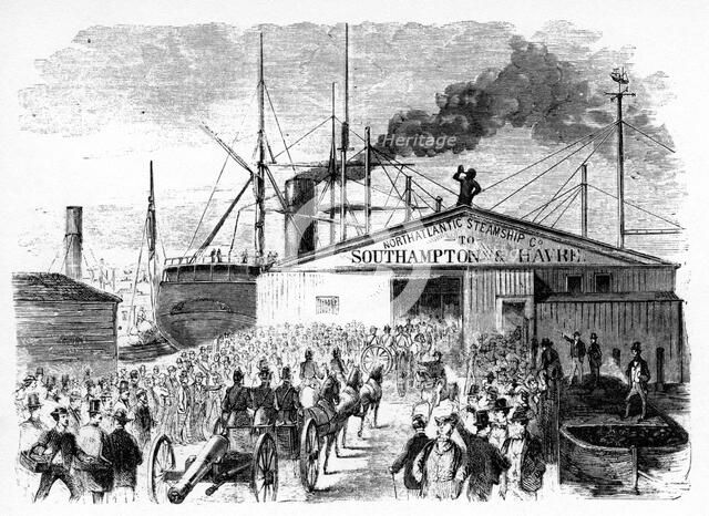 'The Loading Of The Atlantic And Baltic Boats', c1860s. Artist: Unknown