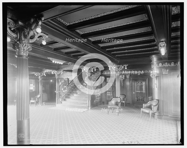 The Lobby, Str. City of Cleveland, Detroit & Cleveland Navigation Co., c1908. Creator: Unknown.