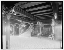 The Lobby, Str. City of Cleveland, Detroit & Cleveland Navigation Co., c1908. Creator: Unknown