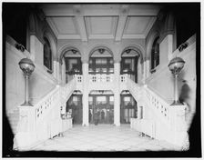 The Lobby, Union Trust Building, Detroit, Mich., between 1900 and 1906. Creator: Unknown