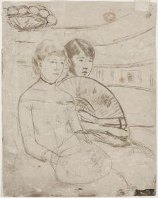 The Loge [verso], 1882. Creator: Mary Cassatt