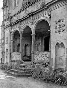 The loggia, Cranborne Manor House, Dorset, 1924-1926.Artist: E Bastard