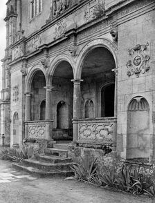 The loggia, Cranborne Manor House, Dorset, 1924-1926.Artist: E Bastard