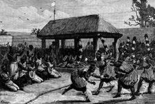 The Logunkayau-Wa, or Tail Dancers of Dahomey, 1873. Creator: William James Palmer