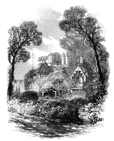 The lodge by the sea, St. Clare, 1862. Creator: Unknown