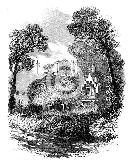The lodge by the sea, St. Clare, 1862. Creator: Unknown.