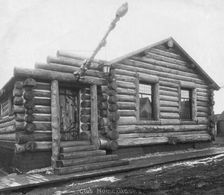 The Log Cabin Clubhouse, 1916. Creator: Unknown