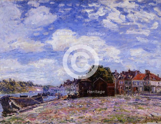 The Loing at Saint-Mammès. Artist: Sisley, Alfred (1839-1899)