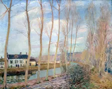 The Loing Canal 1892. Artist: Alfred Sisley