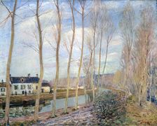 The Loing Canal 1892. Artist: Alfred Sisley