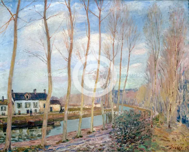 'The Loing Canal', 1892. Artist: Alfred Sisley