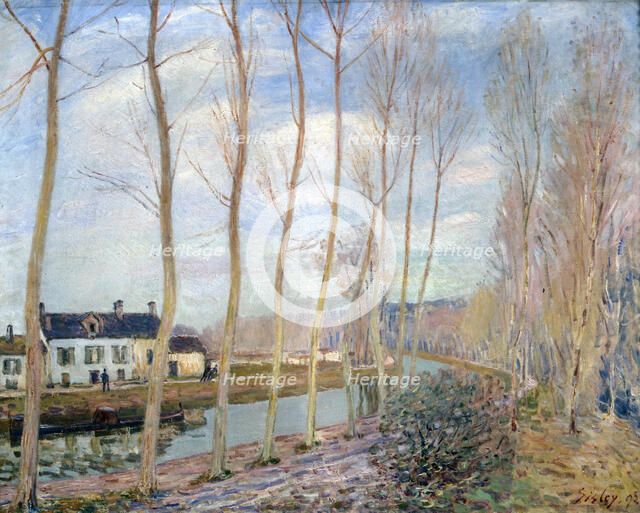 'The Loing Canal', 1892. Artist: Alfred Sisley