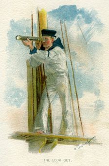 The Look Out c1890-c1893.Artist: William Christian Symons