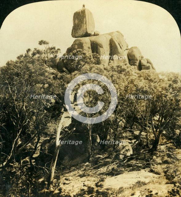 'The Look-Out Rock, Buffalo Ranges, Victoria, Australia', c1909. Creator: George Rose.