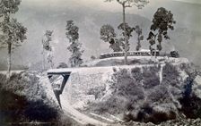 The loop at "Agony Point" at Tindharia on the Darjeeling Himalayan Railway 1880s. Creator: Unknown