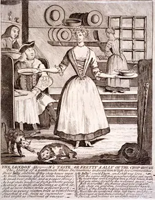 The London al - n's taste, or pretty Sally of the chop-house 1750. Artist: Anon