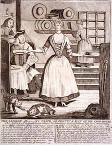 The London al - n's taste, or pretty Sally of the chop-house 1750. Artist: Anon