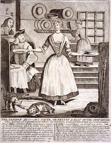 The London al - n's taste, or pretty Sally of the chop-house 1750. Artist: Anon
