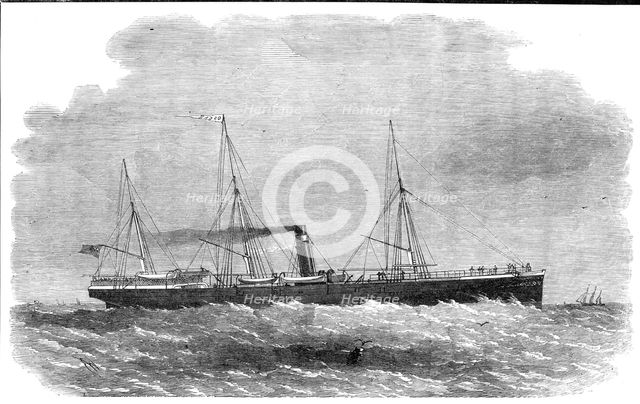 The London and Edinburgh Shipping Company's new steam-ship Oscar, 1861. Creator: Edwin Weedon.