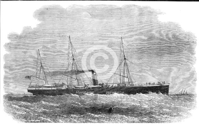 The London and Edinburgh Shipping Company's new steam-ship Oscar, 1861. Creator: Edwin Weedon.