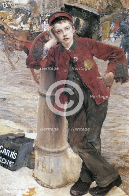 'The London Bootblack', 1882.  Artist: Jules Bastien-Lepage