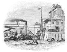 The London Bridge Steam Wharf, 1844. Creator: Unknown