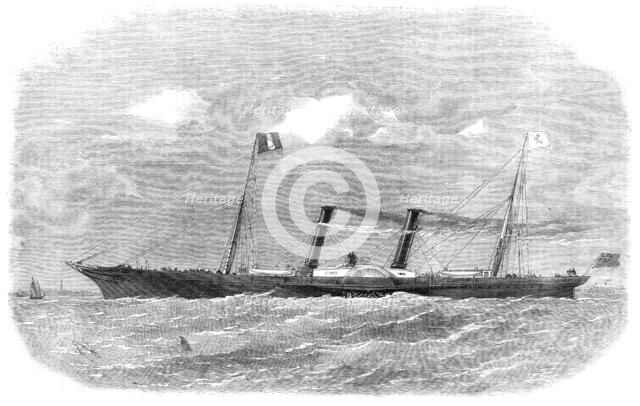 The London, Chatham, and Dover Railway Company's new steam-boat The Prince Imperial, 1864. Creators: Edwin Weedon, Unknown.