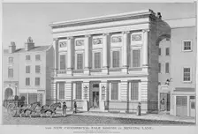 The London Commercial Sale Rooms and Mincing Lane, City of London, 1814. Artist: Anon