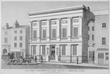 The London Commercial Sale Rooms and Mincing Lane, City of London, 1814. Artist: Anon