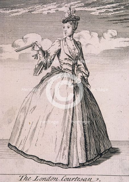 'The London Courtesan', Cries of London, (c1688?). Artist: Anon