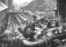 'The London Gas Supply; Sketches showing Method of Manufacture; The Condensers 1891. Creator: Unknown