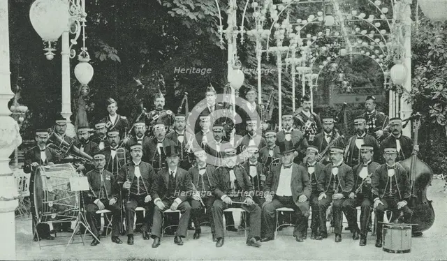 The London Military Band at Kroll's Garden in Berlin, Germany, 1896. Creator: Unknown.