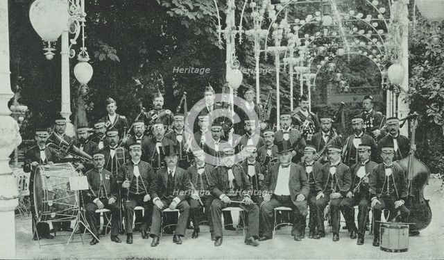 The London Military Band at Kroll's Garden in Berlin, Germany, 1896. Creator: Unknown.