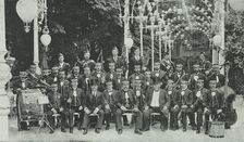 The London Military Band at Kroll's Garden in Berlin, Germany, 1896. Creator: Unknown
