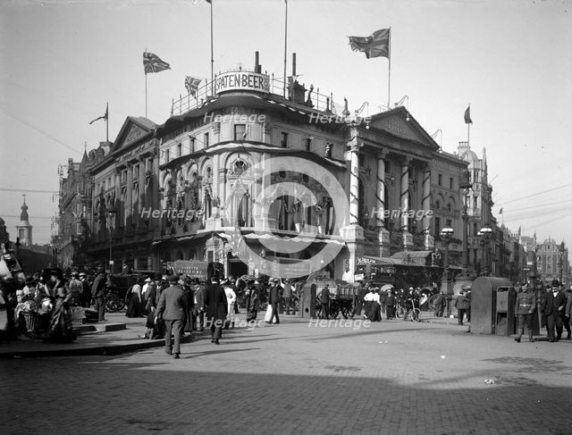 The London Pavilion Theatre, Piccadilly Circus, London, 1902. Artist: Unknown