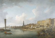 The London Riverfront between Westminster and the Adelphi c1771. Creator: William Marlow