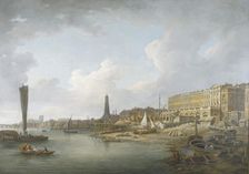 The London Riverfront between Westminster and the Adelphi c1771. Artist: William Marlow