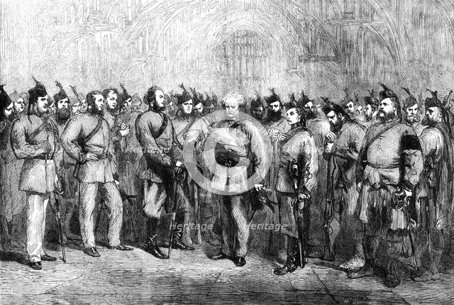 The London Scottish Volunteers, 1862. Creator: W Thomas.