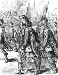 The London Scottish Volunteers, 1881. Creator: Unknown